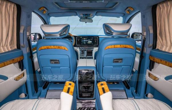 傳祺M8改裝案例 海軍藍內飾定製化改裝 傳祺M8改裝案例 海軍藍內飾定製化改裝