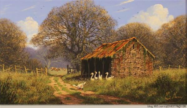 英國藝術家Edward.Hersey田園,一種美好的記憶 英國藝術家Edward.Hersey田園,一種美好的記憶