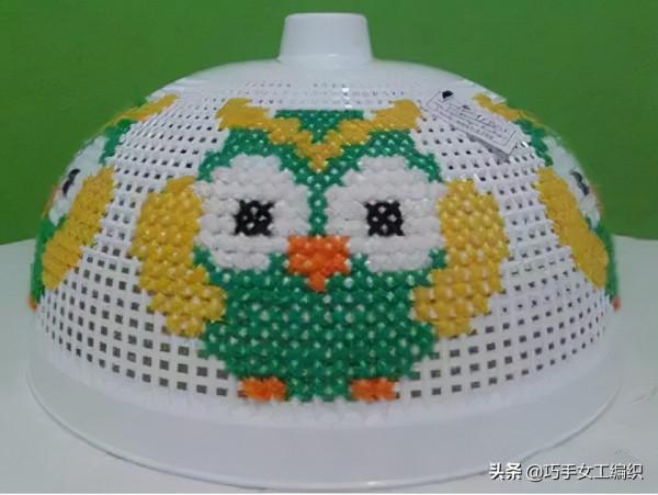 剩餘的十字繡線，在籃子上這樣刺繡，看完第一個就想收了