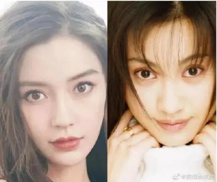 一直覺得楊穎長得像一個女演員，終於找到了