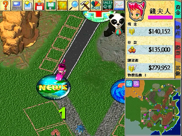 大富翁4,地圖上的大場景,人物站上去會發生什麼? 大富翁4,地圖上的大場景,人物站上去會發生什麼?