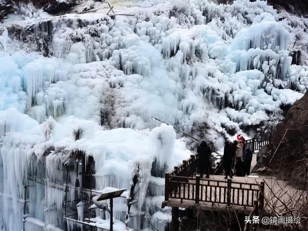 北京門頭溝神泉峽冰瀑 超美景色驚豔遊客