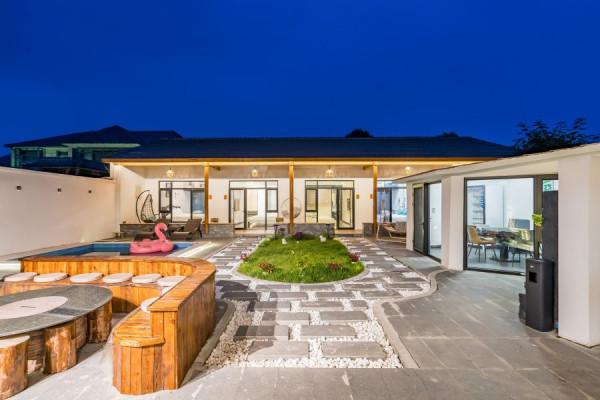 北京萬科石京龍滑雪場-充滿私密性的獨立庭院-極強的氛圍感