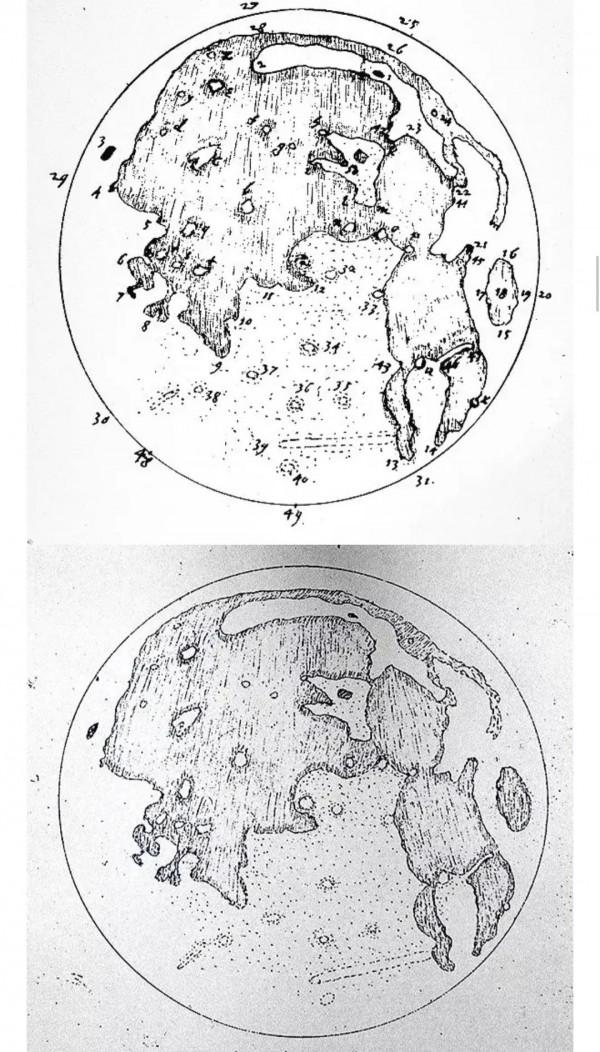 沒有相機的時候，天文學家畫的月亮比你想象的還奇怪