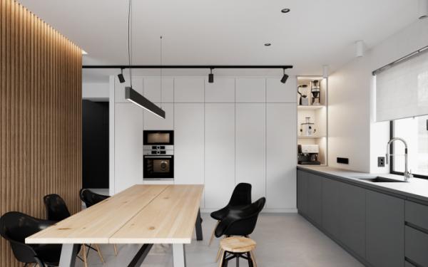 極簡主義，白色主調使得整體更加舒適、簡單、整潔