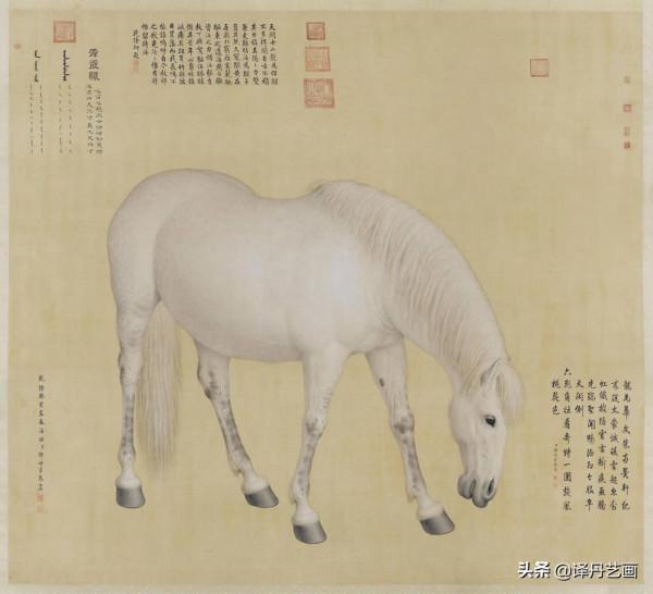 清代畫馬名家郎世寧《十駿圖》欣賞 清代畫馬名家郎世寧《十駿圖》欣賞