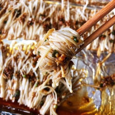 這道烤金針菇，簡單，美味，超級簡單，絕對下飯