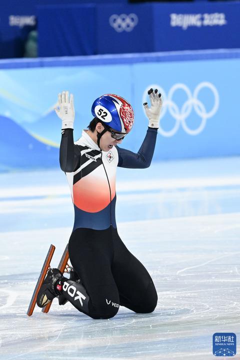 短道速滑——男子1500米決賽：韓國選手黃大憲奪冠