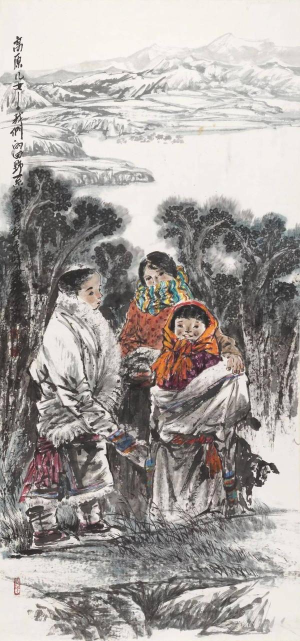 母愛如天一一李秀峰中國畫《陽光燦爛的日子》賞讀