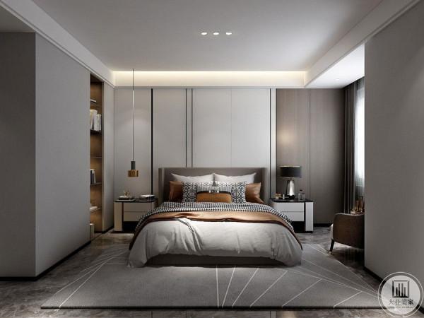 160㎡現代輕奢以黑白灰為主色調，體現屋主的低調和內斂