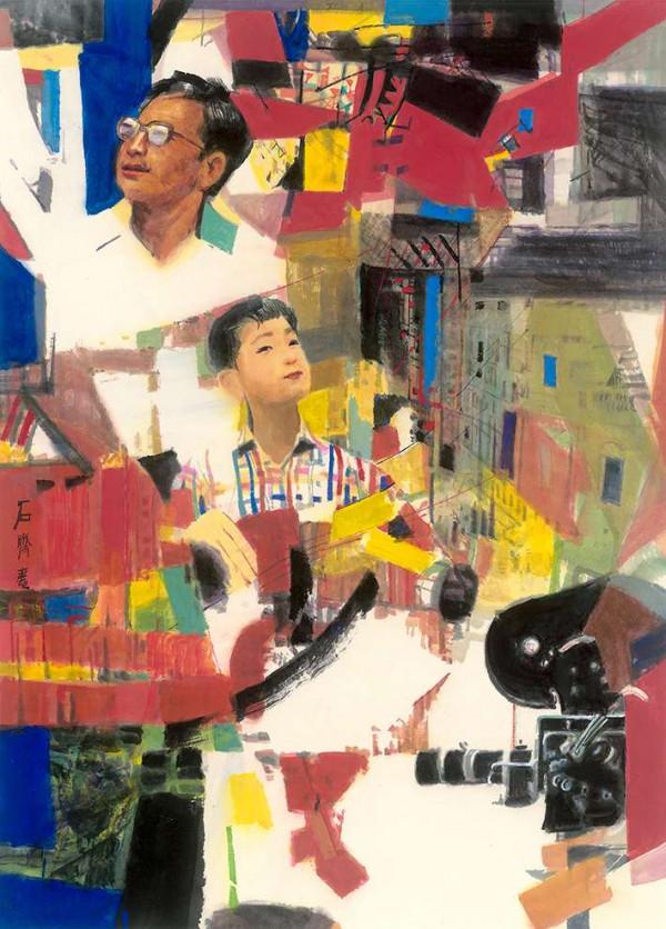 藝術家石齊為電影《我和我的父輩》跨界創作國畫作品亮相