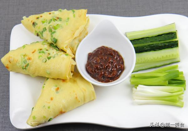 小蔥煎雞蛋餅最簡單的做法，營養美味又好吃，學會了輕鬆搞定早餐