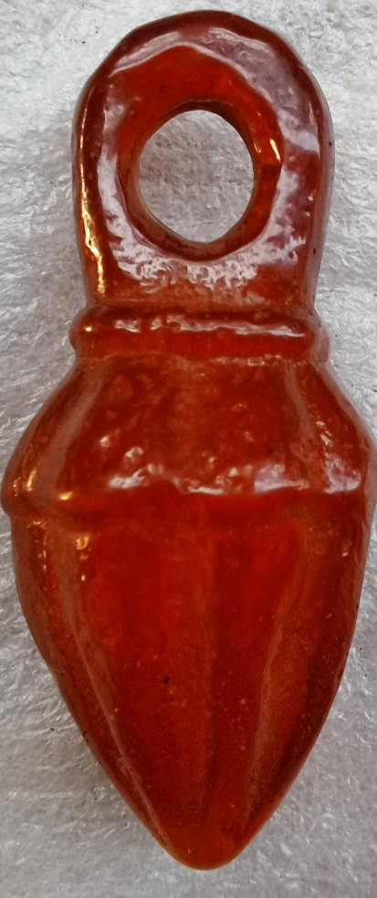 琥珀瓔珞“錐”形墜