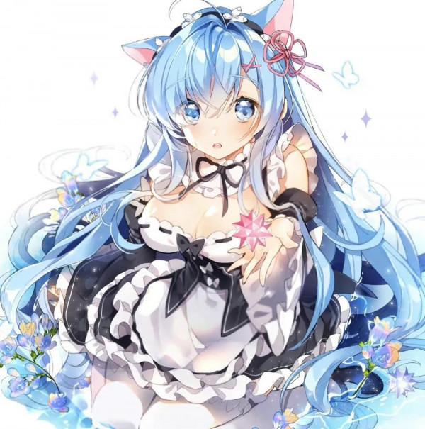 插畫欣賞｜可愛的動漫少女們在花中起舞
