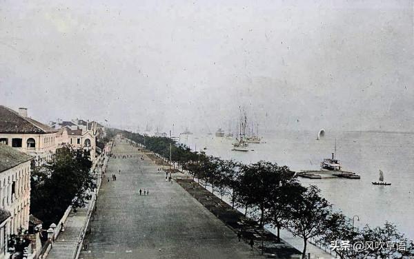 清末時期的武漢漢口，巨人高達兩米二八，街頭挑茶工絡繹不絕