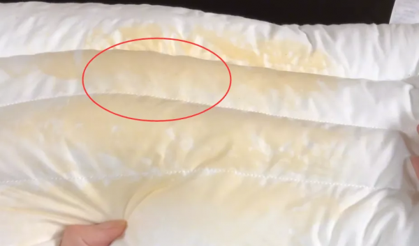 男人的枕頭容易發黃，父母告訴我，這樣洗乾淨還柔軟，真實好用