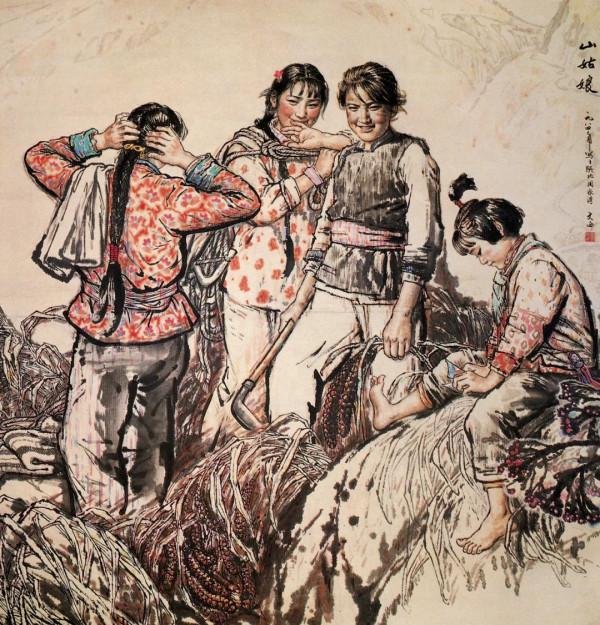 “心中有人民—劉文西作品展”在中國國家博物館展出