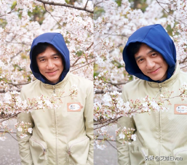 59歲梁朝偉真會打扮！穿500夾克配小腳褲合影，髮際線後移顯滄桑