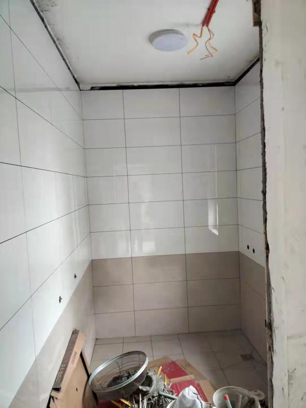 魯商學府200平米新房裝修瓦工實拍，不得不說瓦工師傅手藝很好