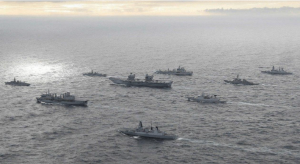 英媒：英國艦隊跟蹤中國潛艇！殊不知自家航母成靶標