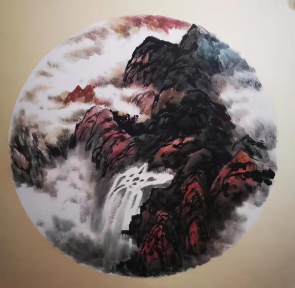 中國新彩墨藝術家鐘山石先生作品欣賞 中國新彩墨藝術家鐘山石先生作品欣賞