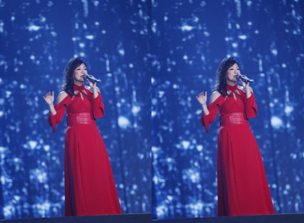 林憶蓮美的高階，雖不是“大眾審美”，穿紅色長裙氣場直達兩米八