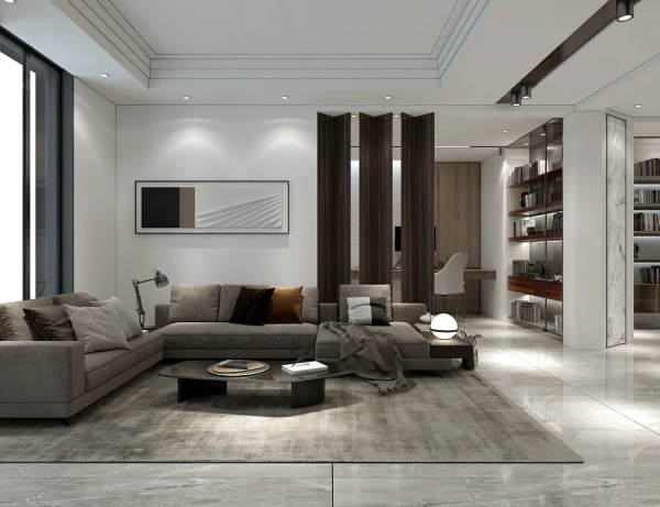 金地樾檀山丨148㎡現代風裝修,黑白灰搭配,愜意且自在 金地樾檀山丨148㎡現代風裝修,黑白灰搭配,愜意且自在