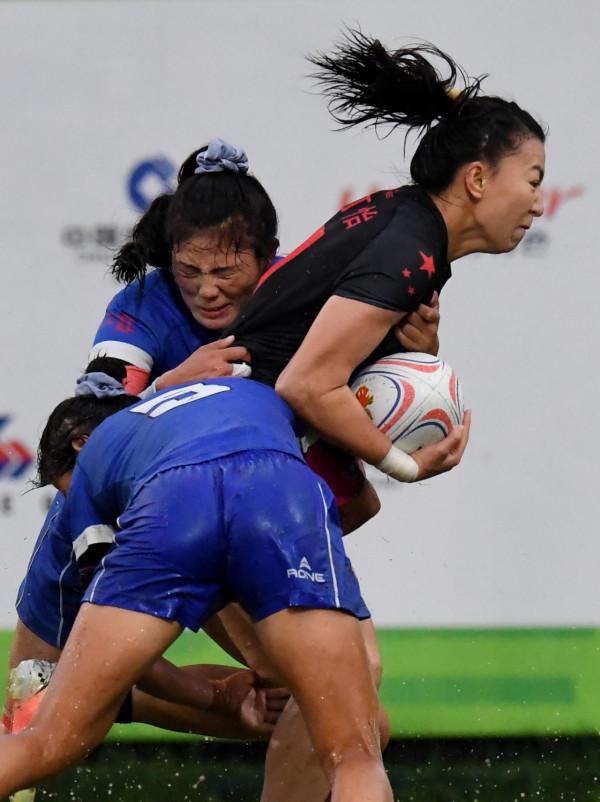 全運會女子橄欖球決賽 奧運聯合隊絕對實力奪冠