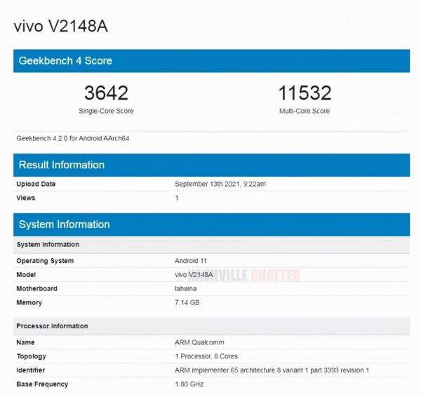 搭驍龍778G處理器 iQOO Z5 Pro現身Geekbench