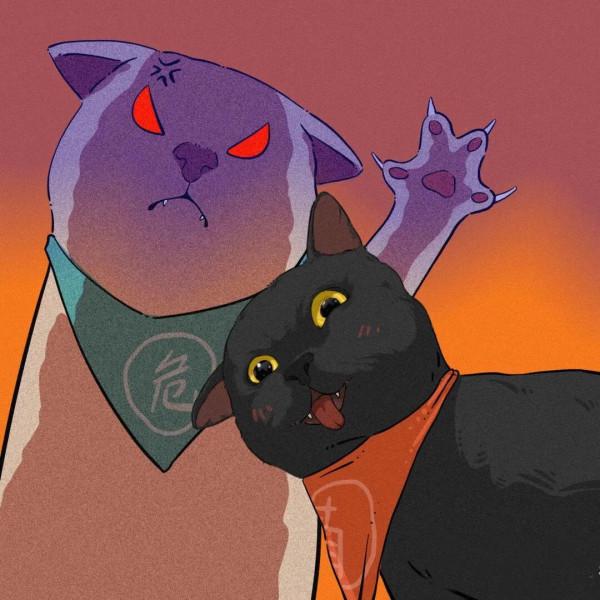 治癒插畫貓咪系列2