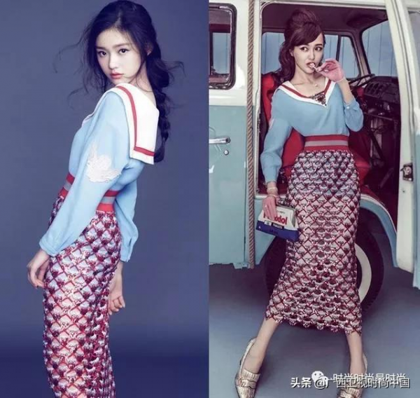 迎面一股海軍風，減齡顯瘦小能手