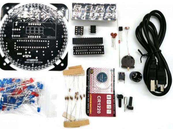 教大家做一個多功能光控溫控電子時鐘