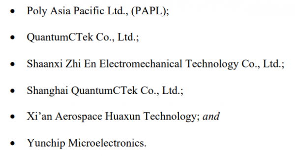 美商務部再將12家中企及機構列入“黑名單”涉及支援中國軍隊現代化 美商務部再將12家中企及機構列入“黑名單”涉及支援中國軍隊現代化