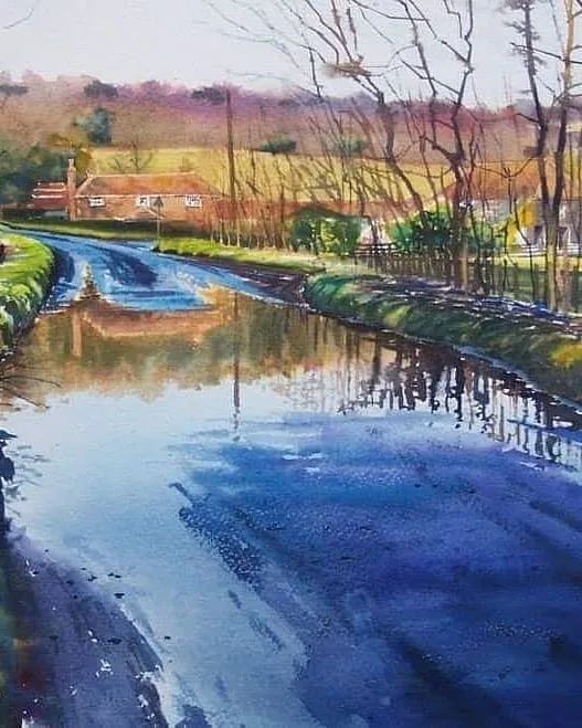 厲害的約·道登水彩風景畫欣賞