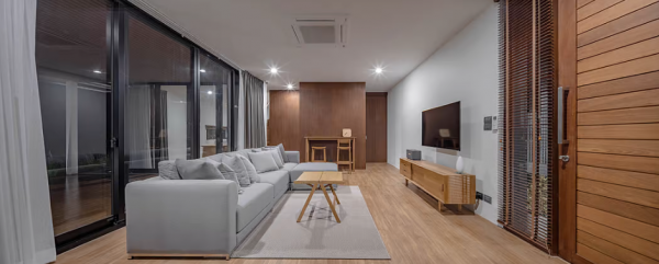 泰國Saraburi的私人度假住宅,稻田裡的現代家居 泰國Saraburi的私人度假住宅,稻田裡的現代家居