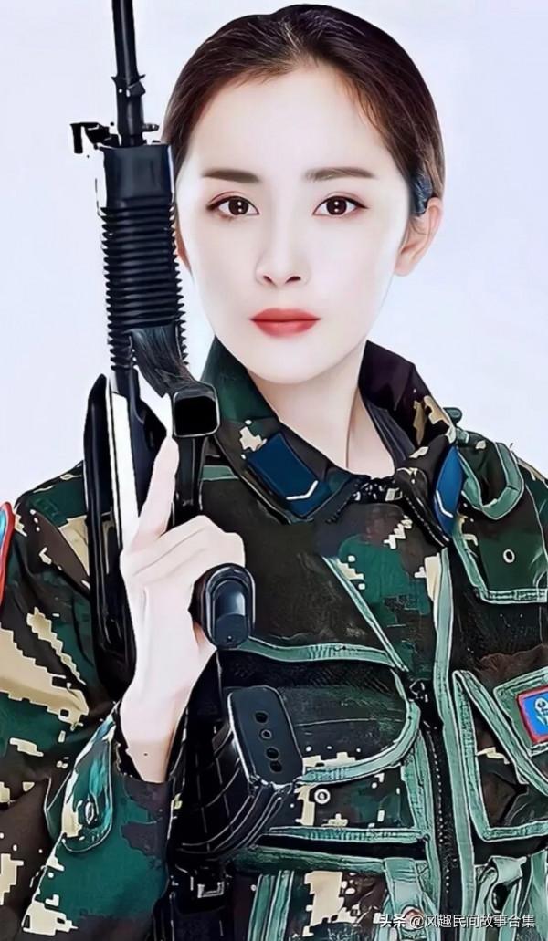 女明星們，穿軍裝誰最漂亮，女神永遠是女神