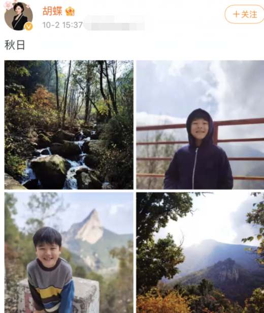 央視主播胡蝶罕曬娃，兒子5歲太像爸爸，老公陸川在家忙帶二胎