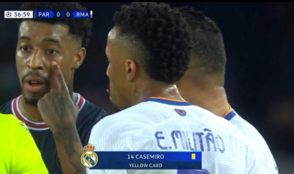 卡塞米羅放倒帕雷德斯染黃，累計黃牌無緣戰巴黎次回合