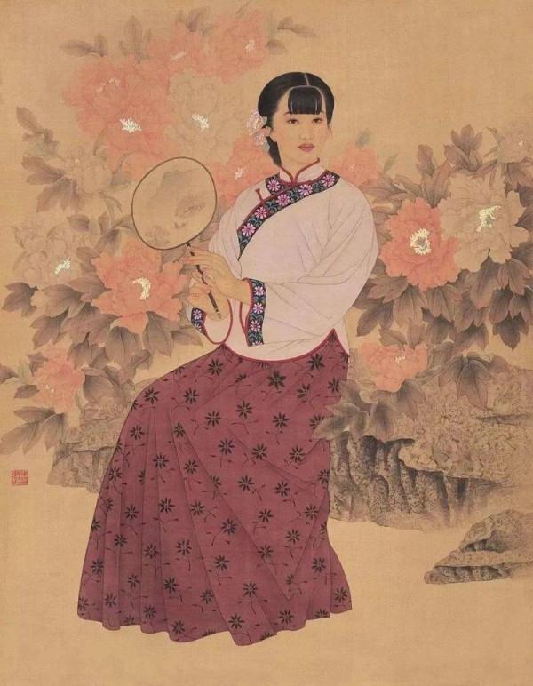 陳晶作品《滿園春色》扯掉傳統與現代藝術最後一層薄紗展現女性美