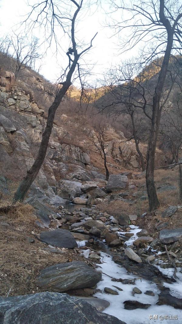 冬至驢行泰山之黃石崖，老平臺，映霞峰，桃花峪東西穿越