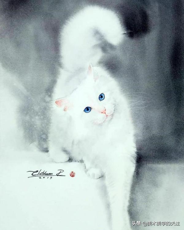 顏料抵擋不住它的美態,流浪改變不了它的命運——水彩貓咪的世界 顏料抵擋不住它的美態,流浪改變不了它的命運——水彩貓咪的世界