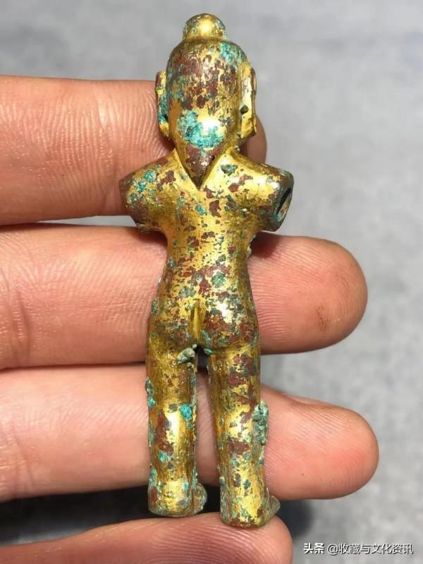 遼金時期銅鎏金武仕鑑賞