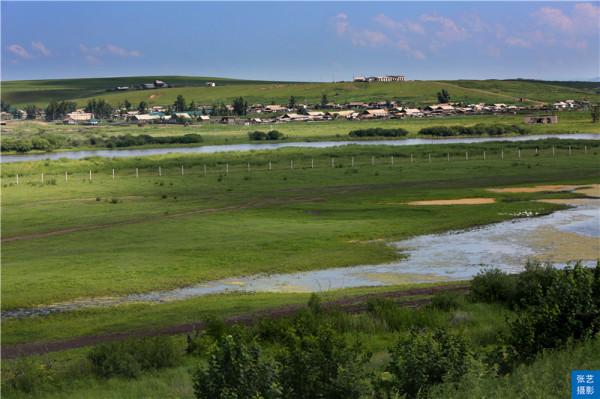 俄羅斯民族鄉，中俄界河可見俄羅斯奧洛契小鎮，夏季最佳避暑勝地