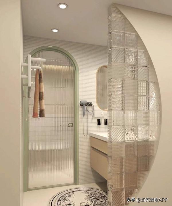 乾溼分離 ▏小戶型這樣做,牛油果色系好美好清新 乾溼分離 ▏小戶型這樣做,牛油果色系好美好清新