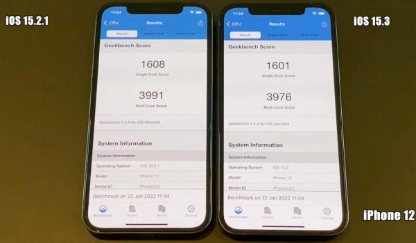 iOS 15&period;3 全機型效能測試！比較失望的一次更新