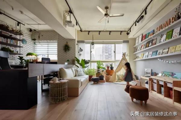 為孩子，她堅持客廳不買電視機、茶几都省略，網友：理想中的家