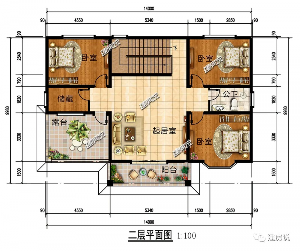 2層歐式別墅，佈局合理，功能齊全，為家人帶來溫馨的居住體驗