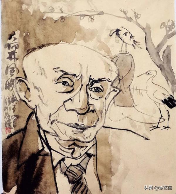 中國藝術名家肖像漫畫展