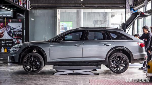 奧迪A6all road改裝大寶劍輪轂，黑化一下更驚喜