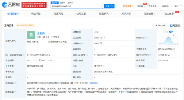 東風、一汽共同投資成立新能源公司，註冊資本8億元